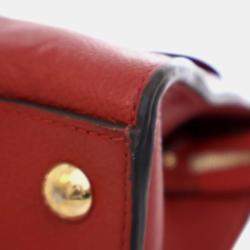 Pre Owned Louis Vuitton Red Monogram Empreinte Pont Neuf MM