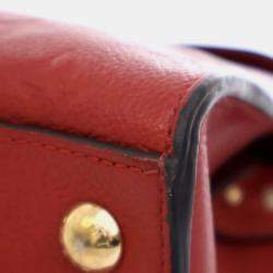 Pre Owned Louis Vuitton Red Monogram Empreinte Pont Neuf MM