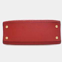 Pre Owned Louis Vuitton Red Monogram Empreinte Pont Neuf MM