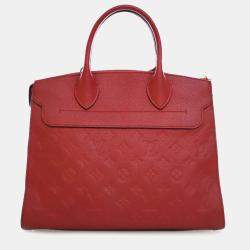 Pre Owned Louis Vuitton Red Monogram Empreinte Pont Neuf MM