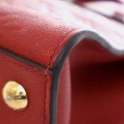 Pre Owned Louis Vuitton Red Monogram Empreinte Pont Neuf MM