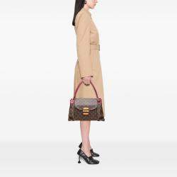 Pre Owned Louis Vuitton Brown Monogram Olympe MM