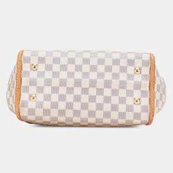 Pre Owned Louis Vuitton White Damier Azur Propriano Bag 