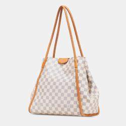 Pre Owned Louis Vuitton White Damier Azur Propriano Bag 