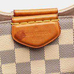 Pre Owned Louis Vuitton White Damier Azur Propriano Bag 