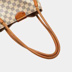 Pre Owned Louis Vuitton White Damier Azur Propriano Bag 