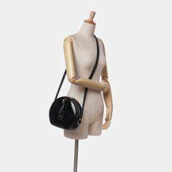 Pre Owned Louis Vuitton Black Monogram Vernis Boite Chapeau Souple MM Bag