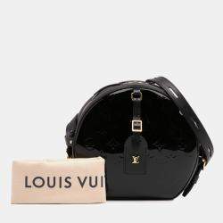 Pre Owned Louis Vuitton Black Monogram Vernis Boite Chapeau Souple MM Bag