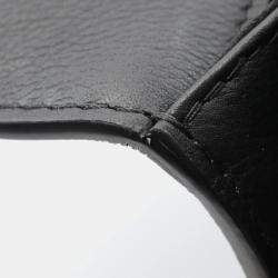 Pre Owned Louis Vuitton Lockme Oxford Black Leather Shoulder Bag