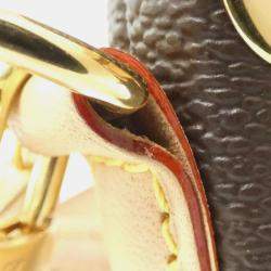 Pre Owned Louis Vuitton Nano Noe Fuschia Marron Monogram Coated Canvas Bucket Bag
