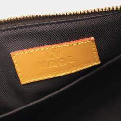 Pre Owned Louis Vuitton City Keepall Monogram Stripe Brown Coated Canvas Shoulder Bag