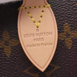 Pre Owned Louis Vuitton Speedy Bandouliere 20 Beige Monogram Canvas Leather Handbag