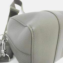 Pre Owned Louis Vuitton City Keepall LV Aerogram Black Leather Boston Bag