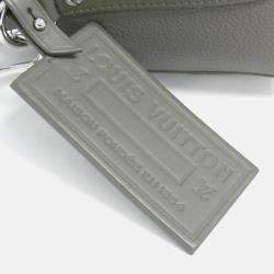 Pre Owned Louis Vuitton City Keepall LV Aerogram Black Leather Boston Bag