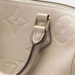 Pre Owned Louis Vuitton Speedy Bandouliere 25 Tourterelle Monogram Empreinte Leather Handbag