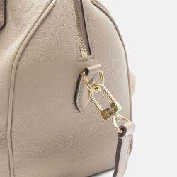 Pre Owned Louis Vuitton Speedy Bandouliere 25 Tourterelle Monogram Empreinte Leather Handbag