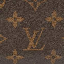 مملوكة مسبقًا محفظة نقود معدنية لوي فيتون كانفاس مونوغرامي بسحاب