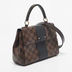 Pre Owned Louis Vuitton Black Damier Ebene Canvas Bond Street BB Bag