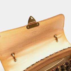 Pre Owned Louis Vuitton Brown Limited Edition Monogram Vinyl Tweedy Rabat