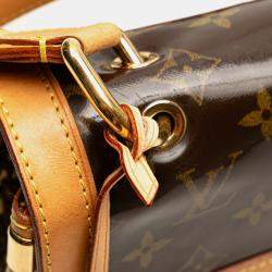 Pre Owned Louis Vuitton Brown Limited Edition Monogram Vinyl Tweedy Rabat