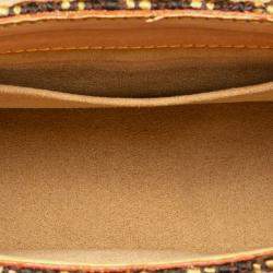 Pre Owned Louis Vuitton Brown Limited Edition Monogram Vinyl Tweedy Rabat