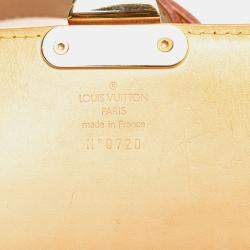 Pre Owned Louis Vuitton Brown Limited Edition Monogram Vinyl Tweedy Rabat