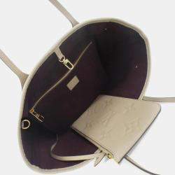 Pre Owned Louis Vuitton Neverfull MM Monogram Empreinte Handbag