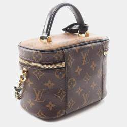 Pre Owned Louis Vuitton Vanity PM Monogram Reverse Canvas Leather Handbag