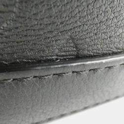 Pre Owned Louis Vuitton Noe Sling Black Monogram Shadow Leather Shoulder Bag