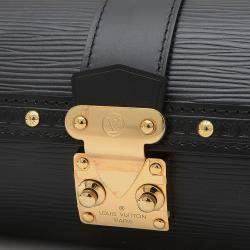 Pre Owned Louis Vuitton Papillon Trunk Black Epi Leather Shoulder Bag