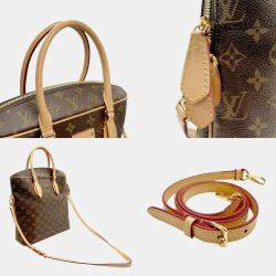 Pre Owned Louis Vuitton Carryall MM Brown Monogram Coated Canvas Shoulder Bag