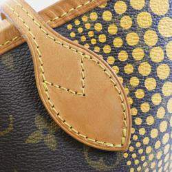 Pre Owned Louis Vuitton Neverfull MM Monogram Wave Yayoi Kusama Coated Canvas Tote Bag