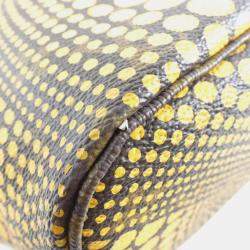 Pre Owned Louis Vuitton Neverfull MM Monogram Wave Yayoi Kusama Coated Canvas Tote Bag