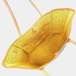 Pre Owned Louis Vuitton Neverfull MM Monogram Wave Yayoi Kusama Coated Canvas Tote Bag