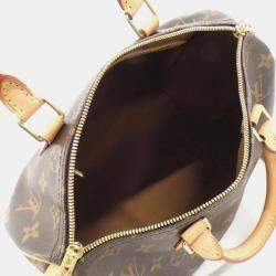 Pre Owned Louis Vuitton Speedy Bandouliere 30 Monogram Coated Canvas Boston Bag