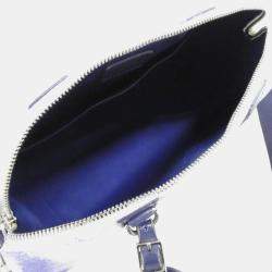 Pre Owned Louis Vuitton City Keepall Blue Watercolor Monogram Canvas Boston Bag