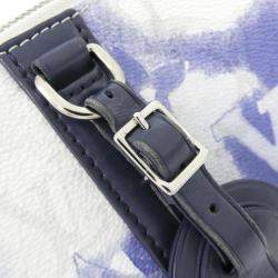 Pre Owned Louis Vuitton City Keepall Blue Watercolor Monogram Canvas Boston Bag