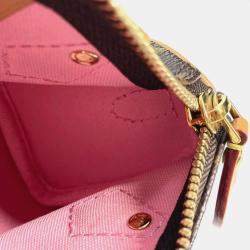 Pre Owned Louis Vuitton Vivienne Nano Speedy Monogram Brown Coated Canvas Shoulder Bag