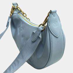 Pre Owned Louis Vuitton Over The Moon Bubblegram Blue Glacier Leather Shoulder Bag