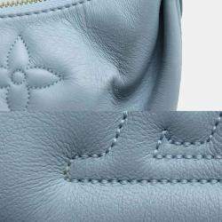 Pre Owned Louis Vuitton Over The Moon Bubblegram Blue Glacier Leather Shoulder Bag