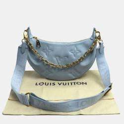 Pre Owned Louis Vuitton Over The Moon Bubblegram Blue Glacier Leather Shoulder Bag
