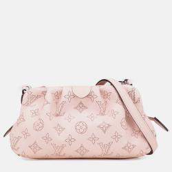 Pre Owned Louis Vuitton Pink Monogram Mahina Scala Mini Pouch