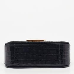 Pre Owned Louis Vuitton Black Alligator Vivienne Bag