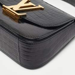 Pre Owned Louis Vuitton Black Alligator Vivienne Bag