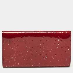 Pre Owned Louis Vuitton Pomme D’amour Monogram Vernis Leather Sarah Wallet