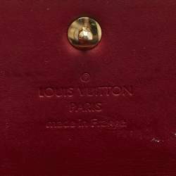 Pre Owned Louis Vuitton Pomme D’amour Monogram Vernis Leather Sarah Wallet
