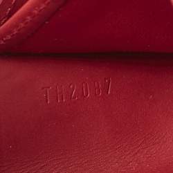 Pre Owned Louis Vuitton Pomme D’amour Monogram Vernis Leather Sarah Wallet