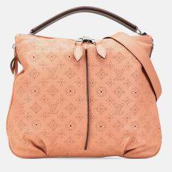 Pre Owned Louis Vuitton Pink Monogram Mahina Selene PM
