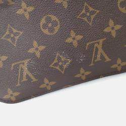Pre Owned Louis Vuitton Pochette Metis Brown Monogram Coated Canvas Shoulder Bag