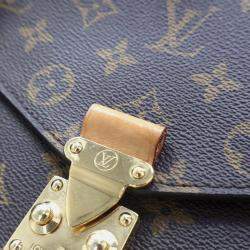 Pre Owned Louis Vuitton Pochette Metis Brown Monogram Coated Canvas Shoulder Bag